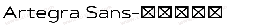 Artegra Sans字体转换